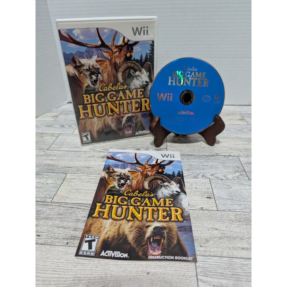 Cabela's Big Game Hunter 2008 Nintendo Wii Video Game Complete CIB